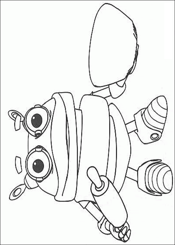 Robot Adiboo Coloring Pages Free Printable Coloring