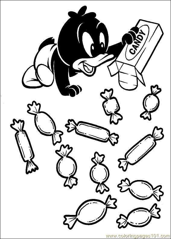 Free Baby Looney Tunes Coloring Pages Candy Printable