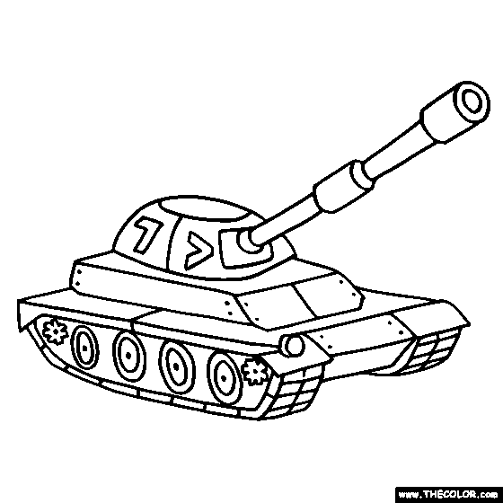 Tank Coloring Pages Free War Military 2 Army Tanks