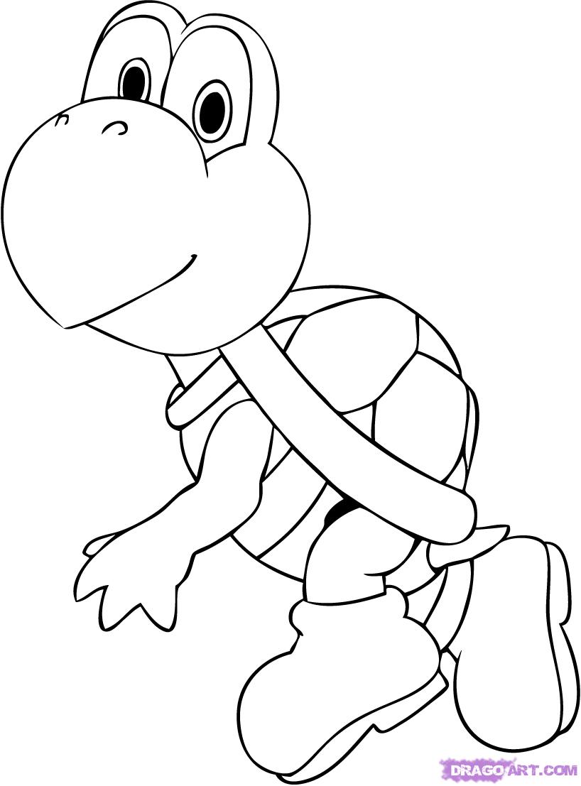 Mario Coloring Pages Color Printing Printable Book Easy