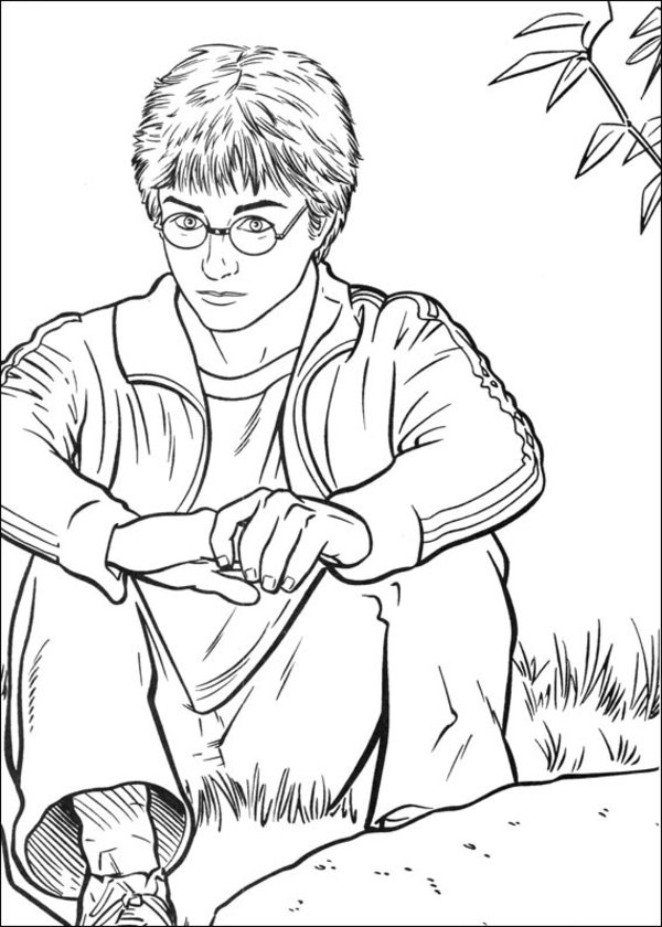 Think Harry Potter coloring pages color online Free