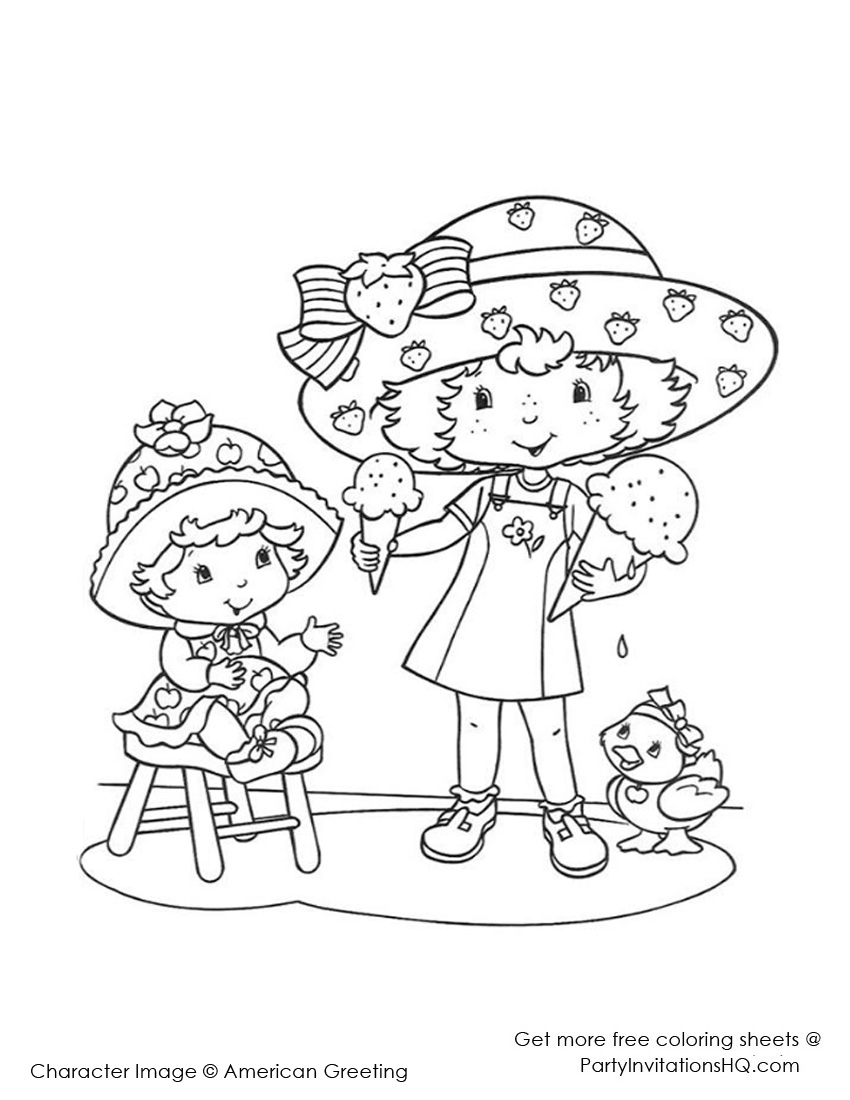 Strawberry Shortcake Coloring Pages Cool coloring pages 22