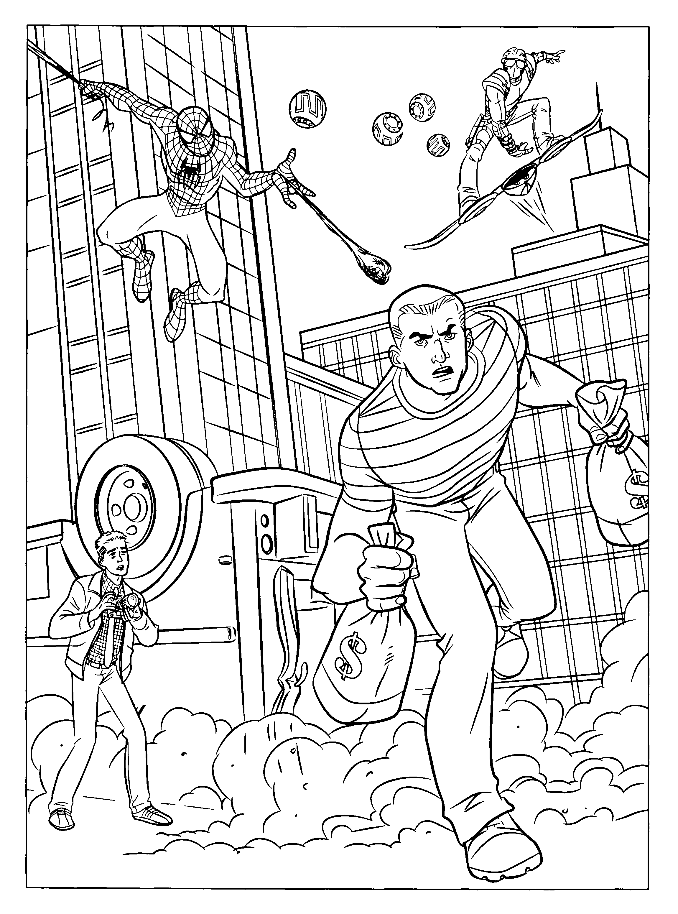Spiderman Coloring pages Kids coloring pages Free coloring pages