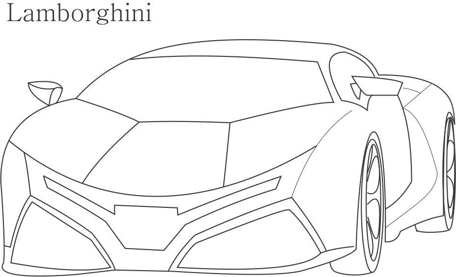 Lamborghini Coloring Pages | Coloring pages of CARS | #34 Free