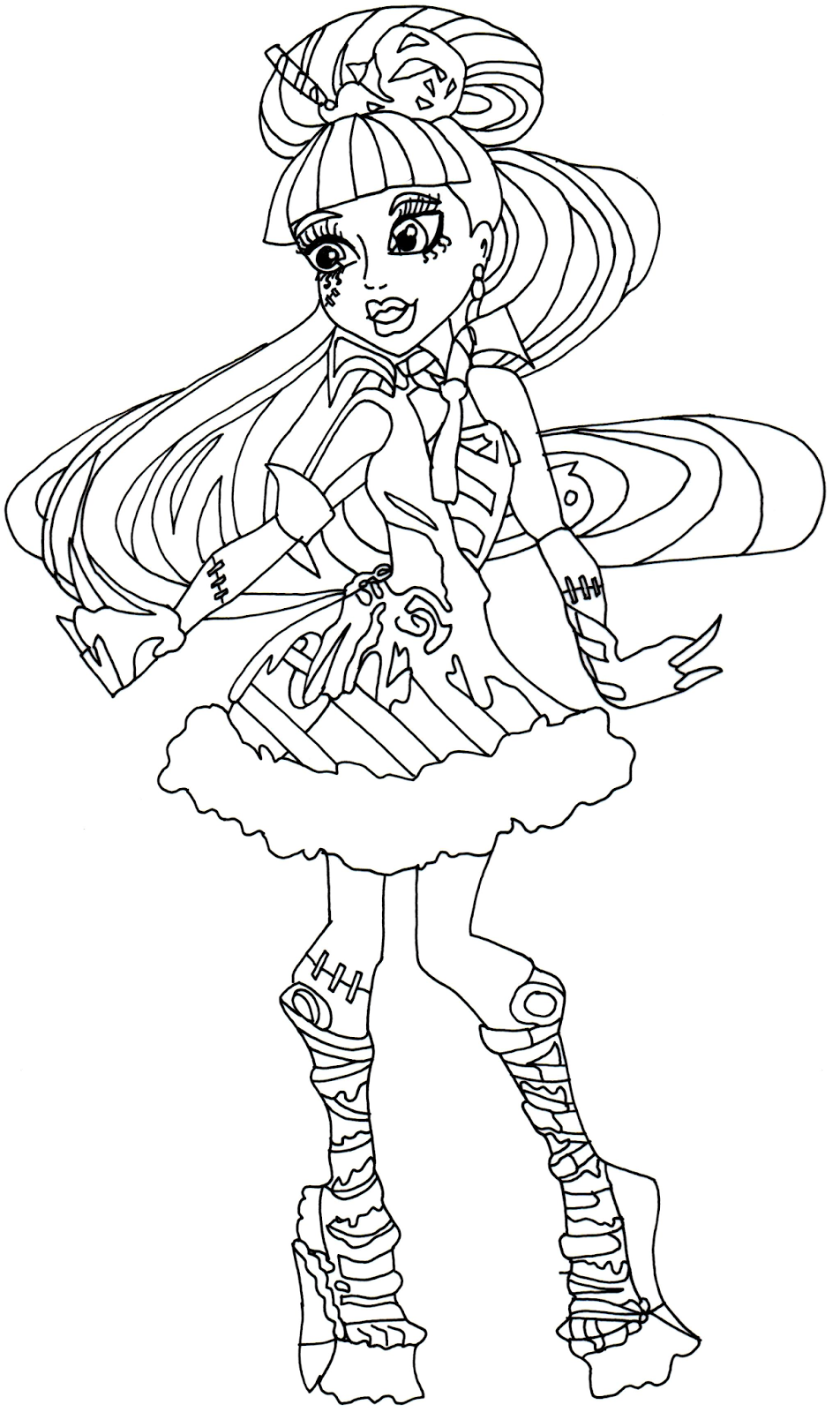 Monster High Coloring Pages 9 mesmerizing