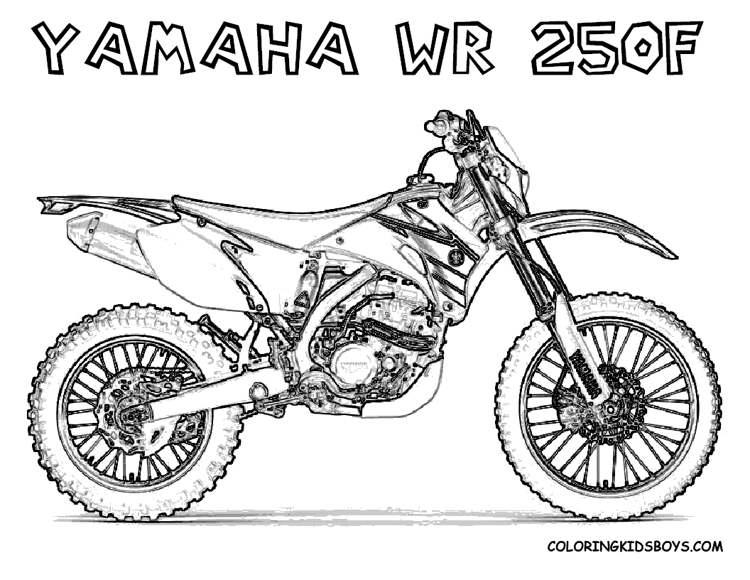 Dirt Bike Coloring Pages Boys 7 Free Easy