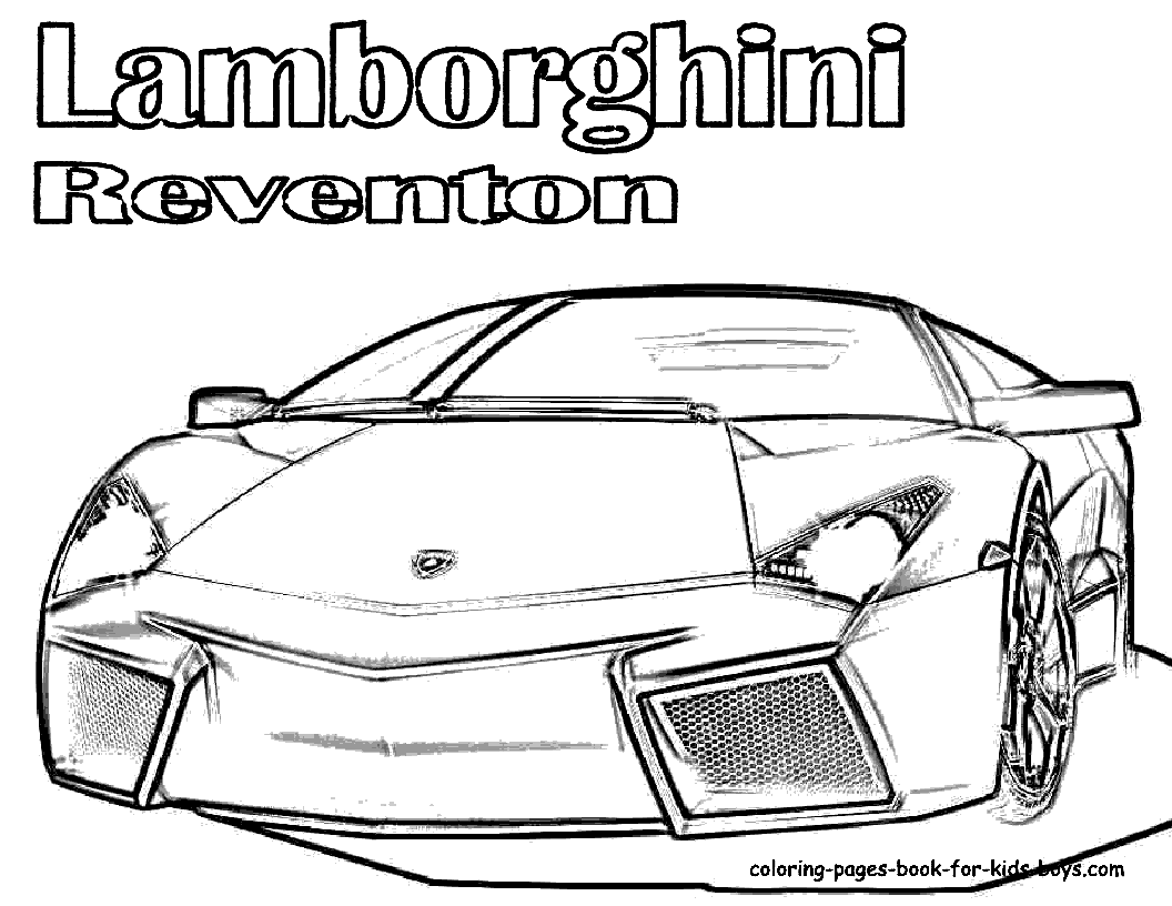 Lamborghini Reventon Cool Coloring Pages | Coloring pages for kids