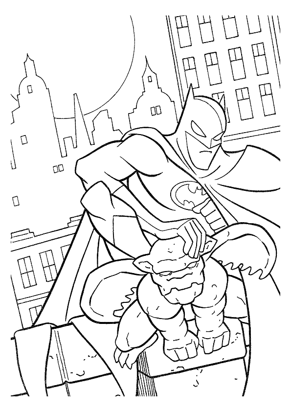 Night Batman Coloring Pages Movie Free Printable