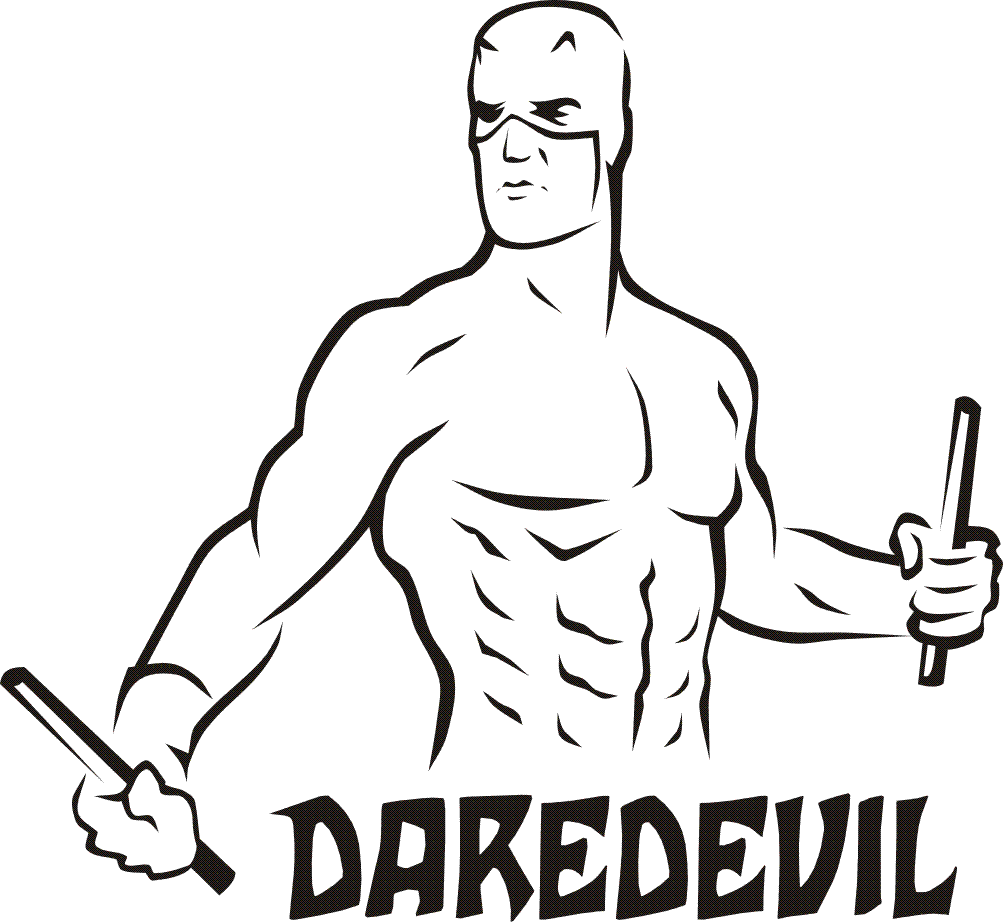 daredevil coloring pages for kids - photo #30