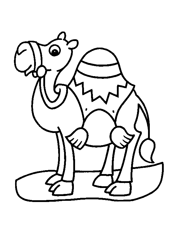 Camel For Little Children Coloring Pages