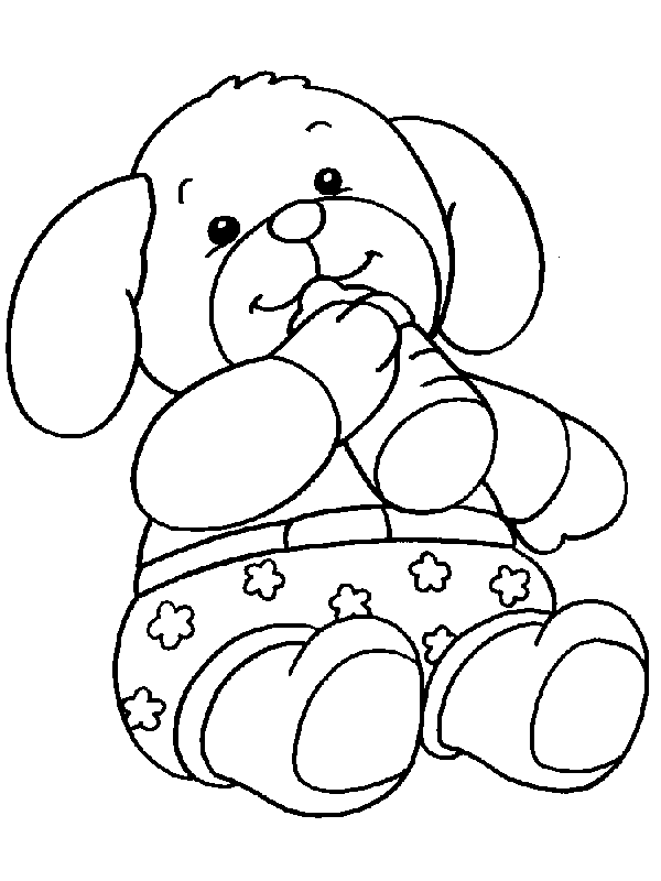 Baby Bear For Little Children Coloring Pages