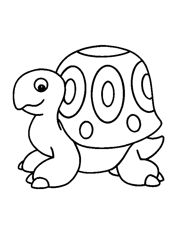 Turtle For Little Children Coloring Pages