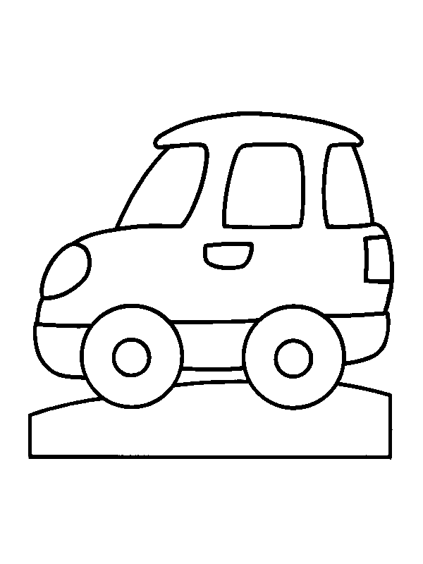 Car For Little Children Coloring Pages
