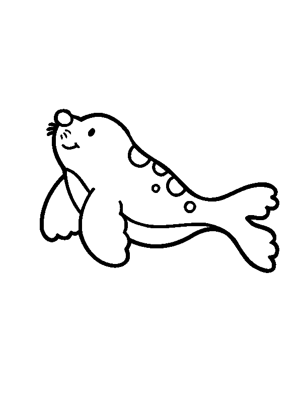 Baby Walrus For Little Children Coloring Pages Free Printable Coloring