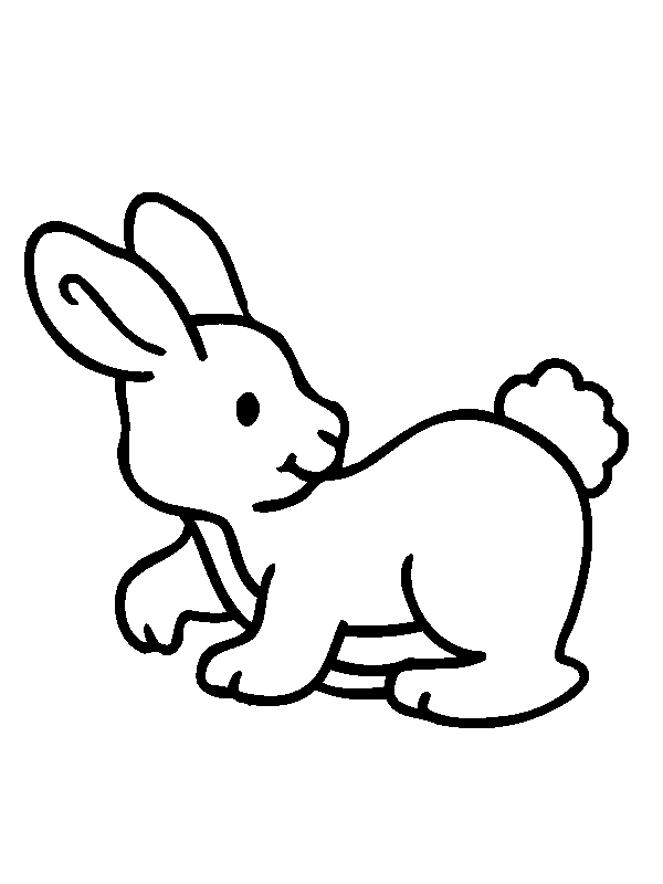 Little Rabbit For Little Children Coloring Pages