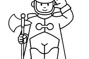 Little Soldier For Little Children Coloring Pages