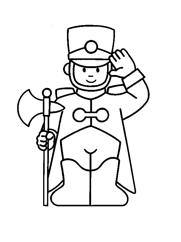  Little Soldier For Little Children Coloring Pages