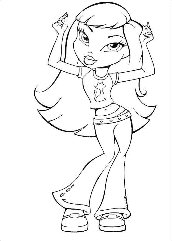  Beautiful Bratz Coloring Pages