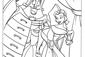 Belle Princess Coloring Pages For Kids