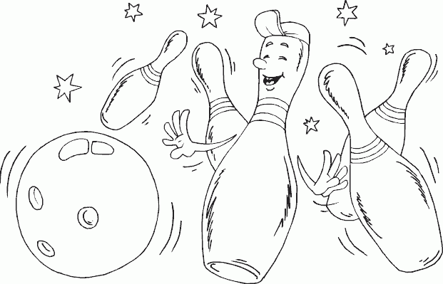 bowling pins Coloring Pages