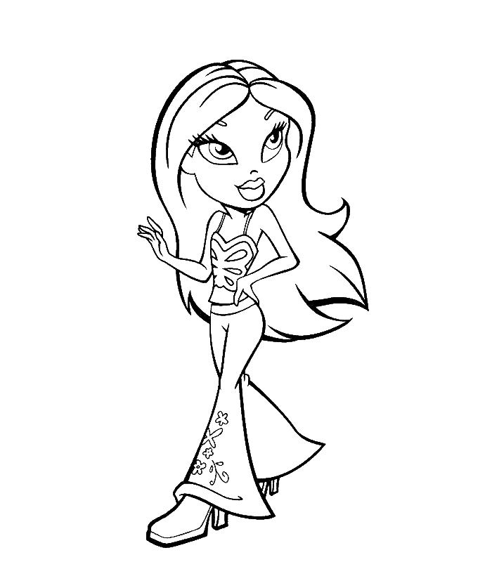  Bratz Coloring Pages Free Download