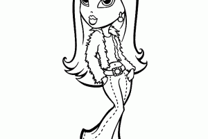 Bratz Dolls Coloring Pages For Kids