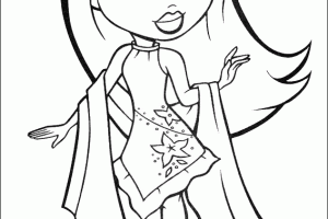Bratz Dolls Coloring Pages For Kids Printable