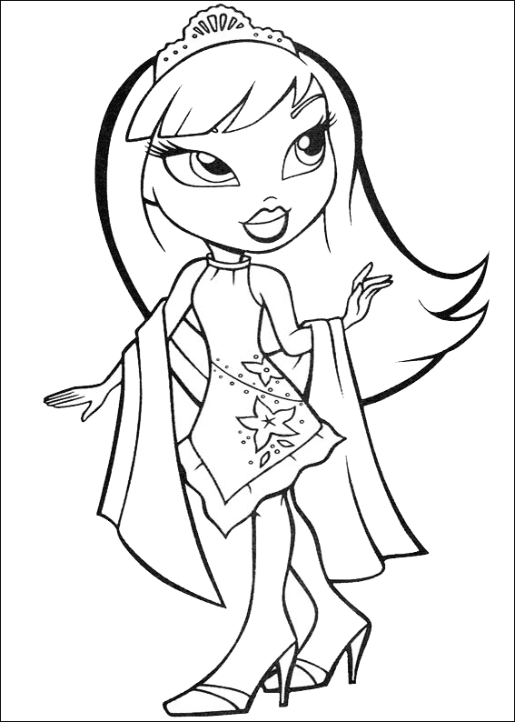  Bratz Dolls Coloring Pages For Kids Printable