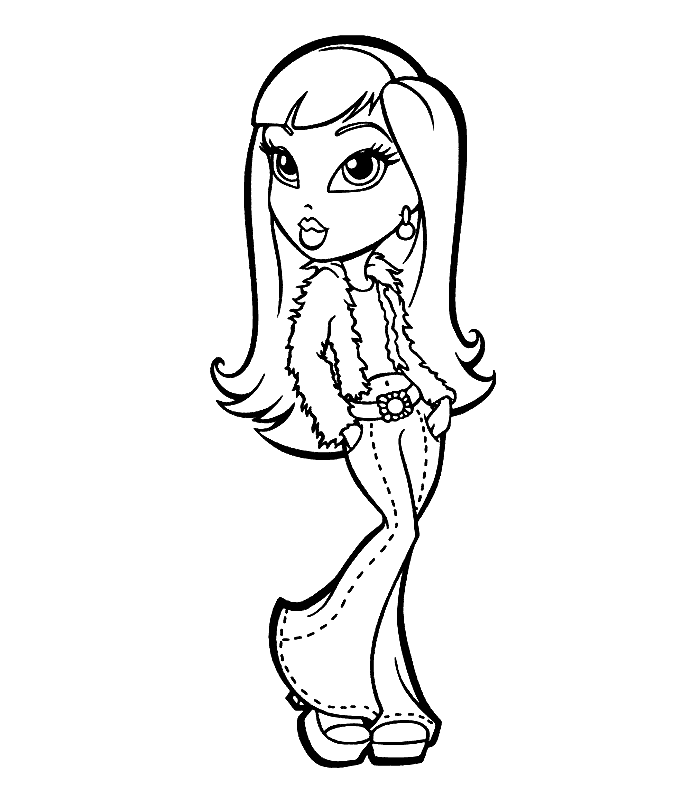  Bratz Dolls Coloring Pages For Kids