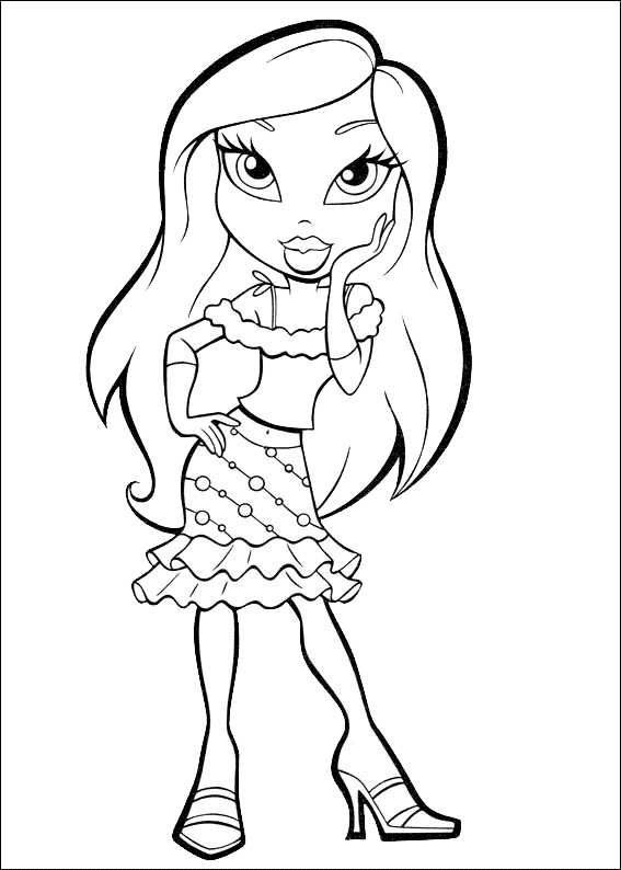  Bratz Dolls Coloring Pages Printable Free