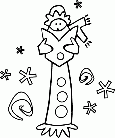 caroler Coloring Pages