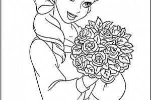 Disney Princess Belle coloring pages picture