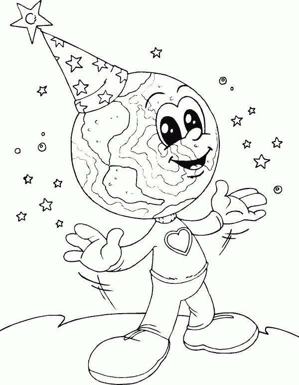 earth birthday Coloring Pages