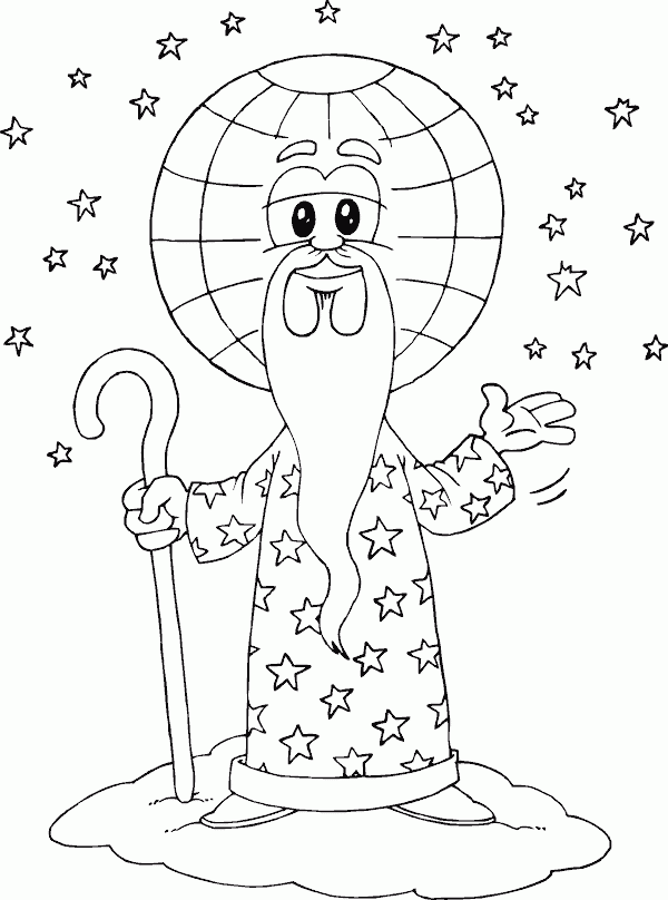 earth wizard Coloring Pages