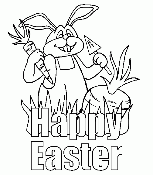 rabbit farmer Coloring Pages