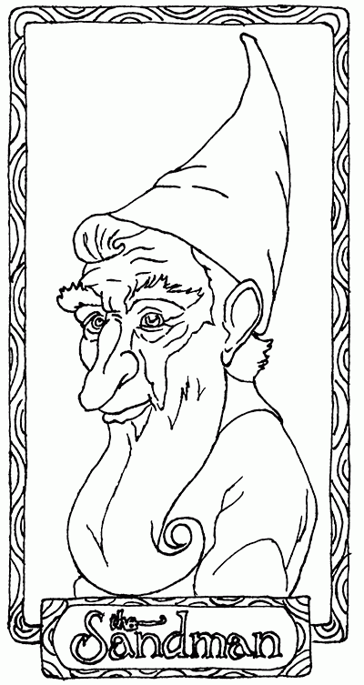 The Sandman Coloring Pages