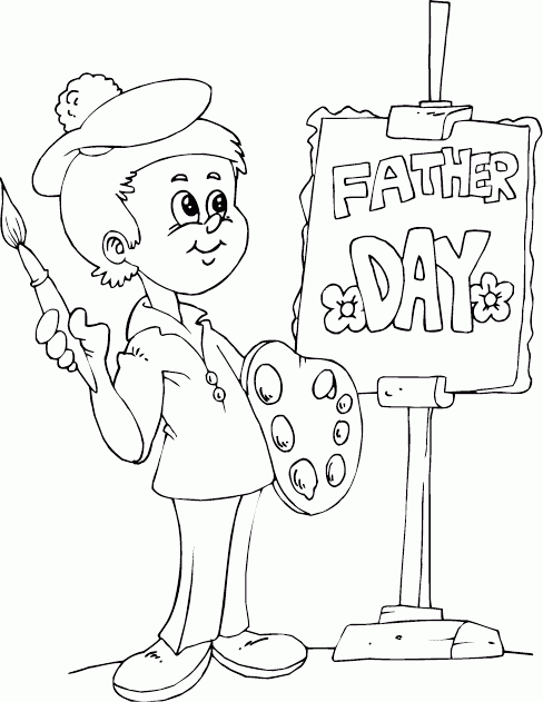 painter Coloring Pages