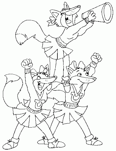cheerleaders Coloring Pages