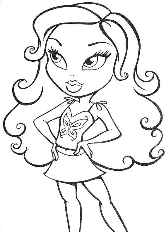  Free Bratz Coloring Pages For Your Children