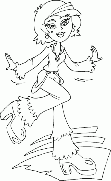 funky outfit Coloring Pages
