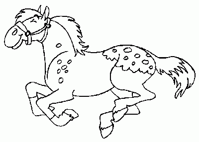 jumping horse Coloring Pages