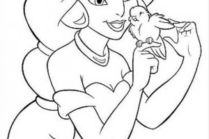 Jasmine Princes Coloring Pages For Kids