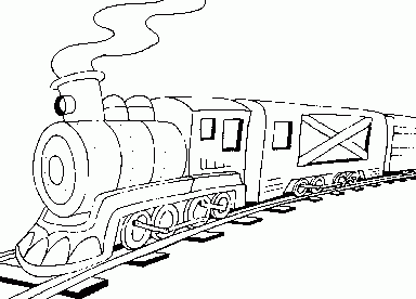 locomotive Coloring Pages