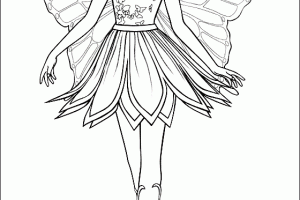 Mariposa Barbie Coloring Pages