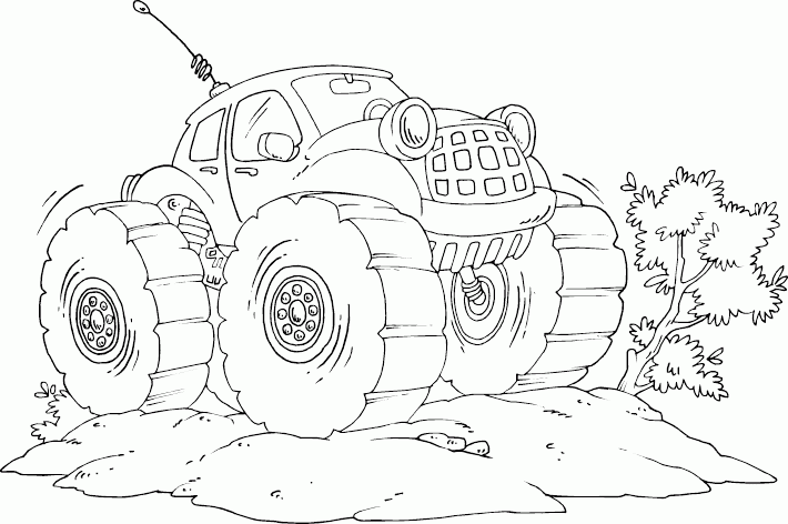 bug monster truck Coloring Pages