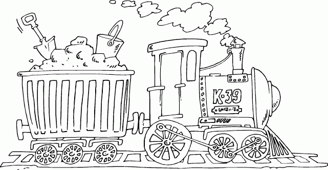 old fashioned locomotive Coloring Pages