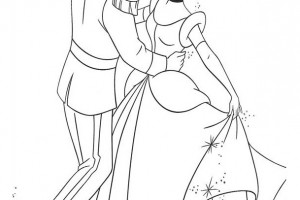 Prince Dancing With Princess Coloring Pages