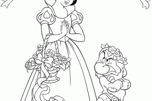 Princess Snow White and Grumpy Dwarfs