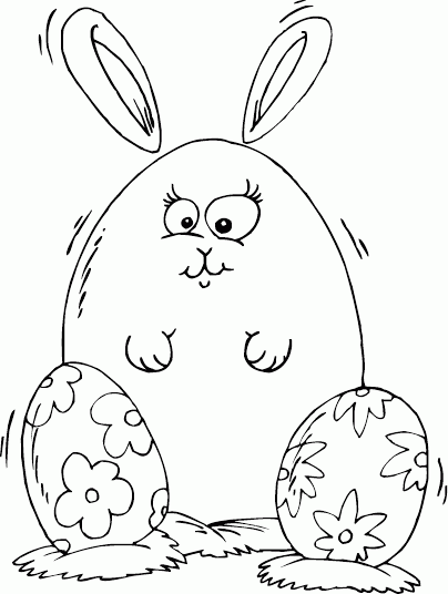 roly poly rabbit Coloring Pages