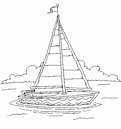 sailboat Coloring Pages